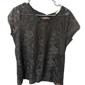Armand Thiery Black Lace Dress Top